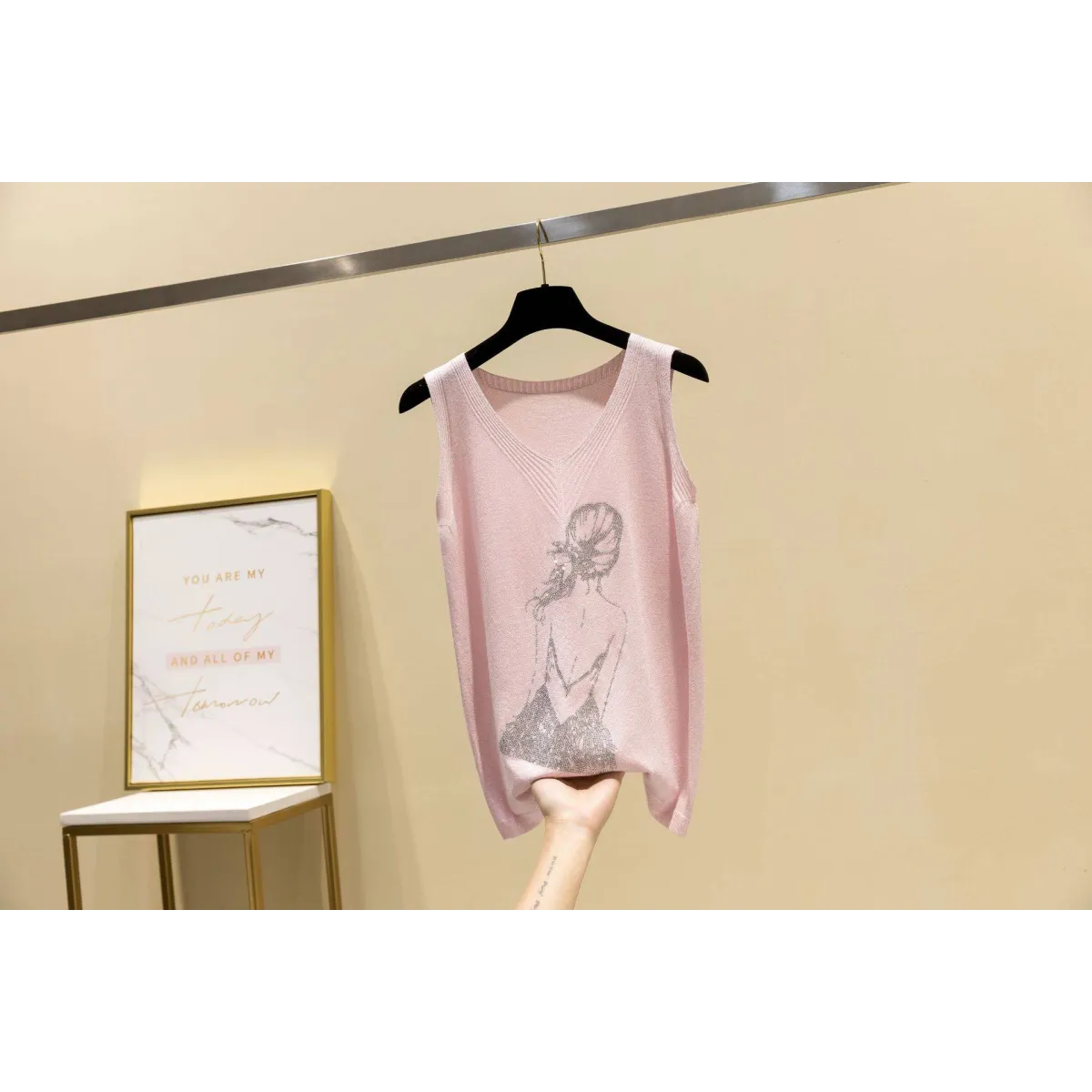 Glitter Print Tank Top - Women’s Clothing & Accessories - 12