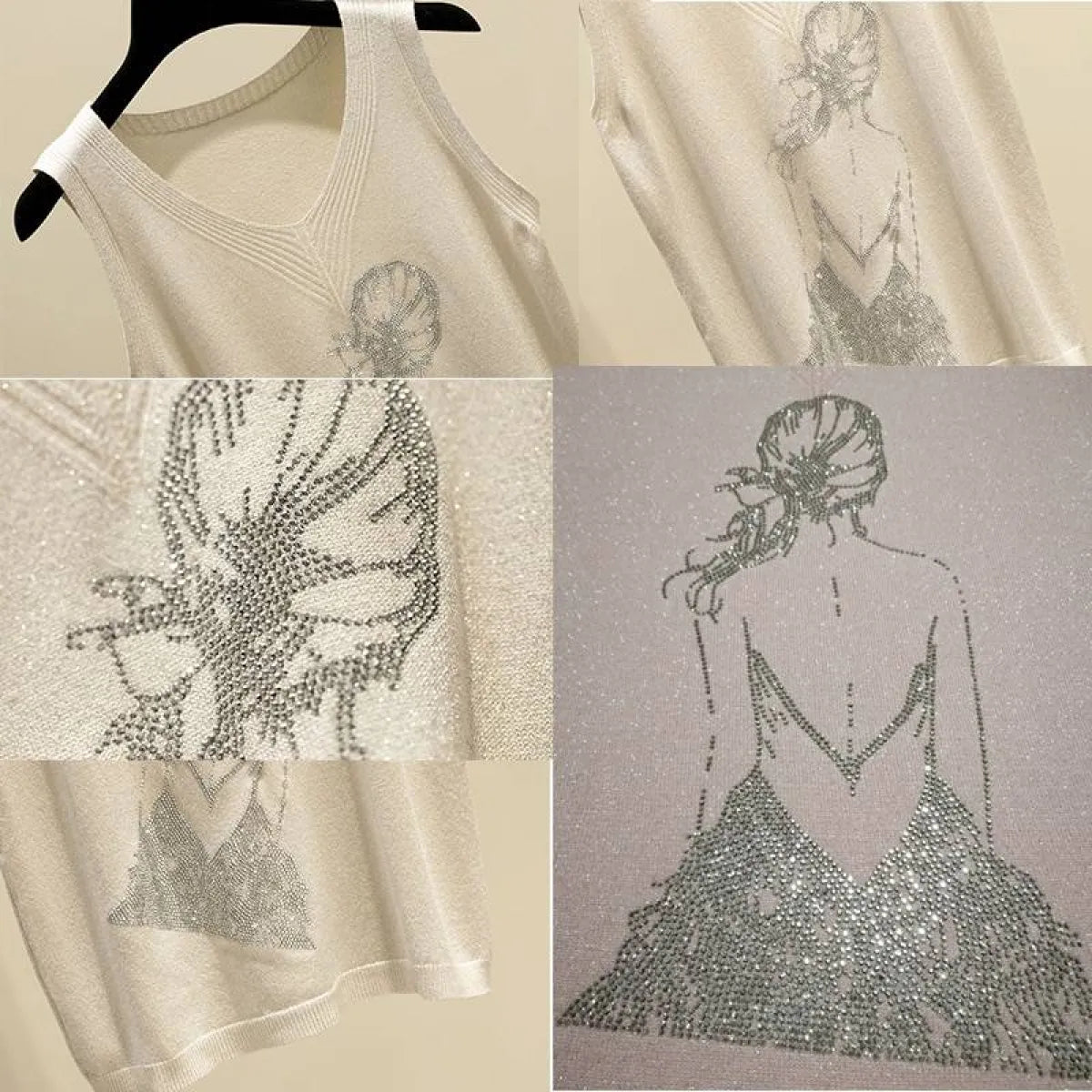 Glitter Print Tank Top - Women’s Clothing & Accessories - 6