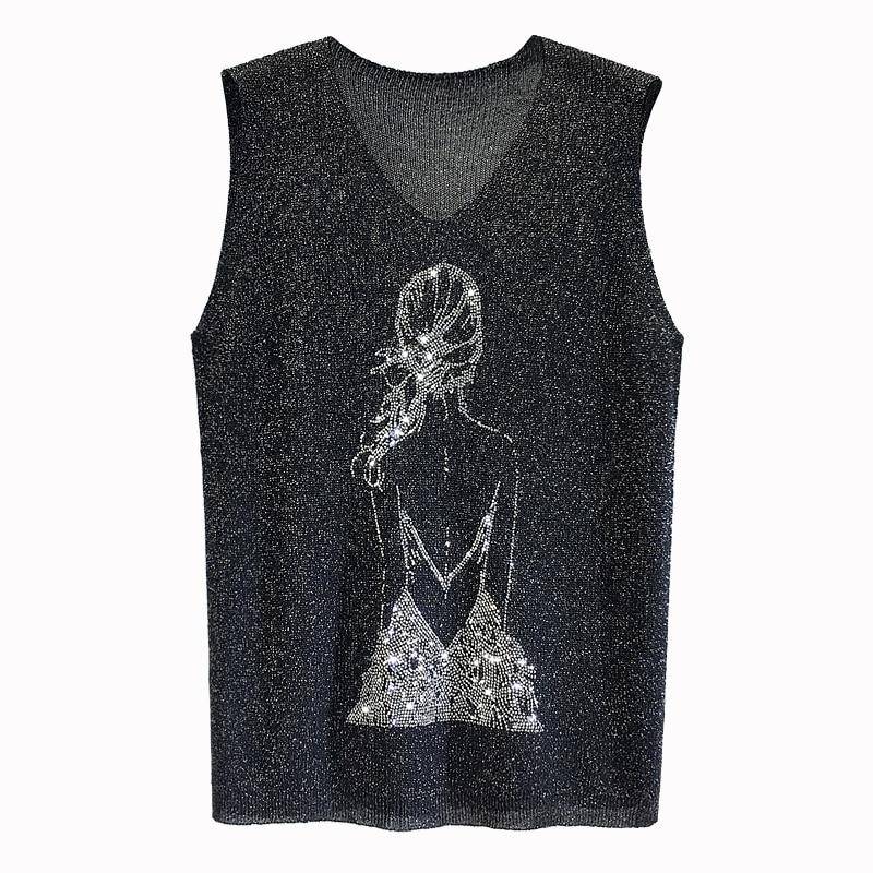 Glitter Print Tank Top - Women’s Clothing & Accessories - Shirts & Tops - 2 - 2024