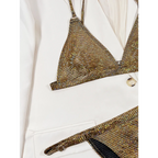 Glitter Sequin Bikini Set – Metal Ring Thong Swimwear - Panties - Swimwear - 3