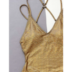 Glitter Sequin One-Piece Swimsuit – Crisscross Back Swimwear - Sexy Products - Sleeveless - Swimwear - 3