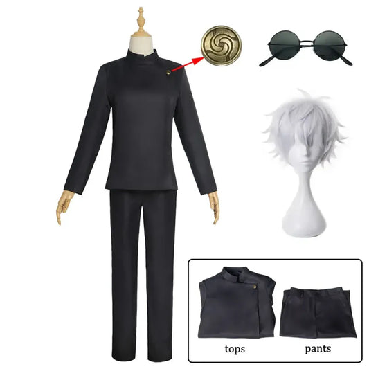 Gojo Satoru Cosplay Uniform Set with Wig & Glasses - Anime - Cosplay - 2
