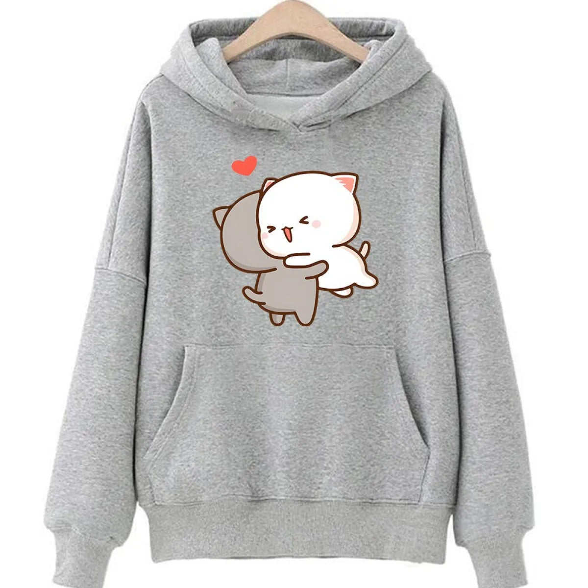 Peach & Goma Mochi Cat Love Hoodie - Women’s Clothing & Accessories - 11