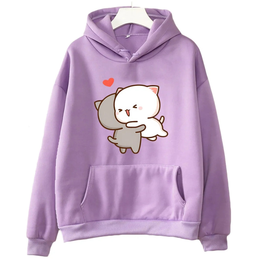 Peach & Goma Mochi Cat Love Hoodie - Women’s Clothing & Accessories - 4