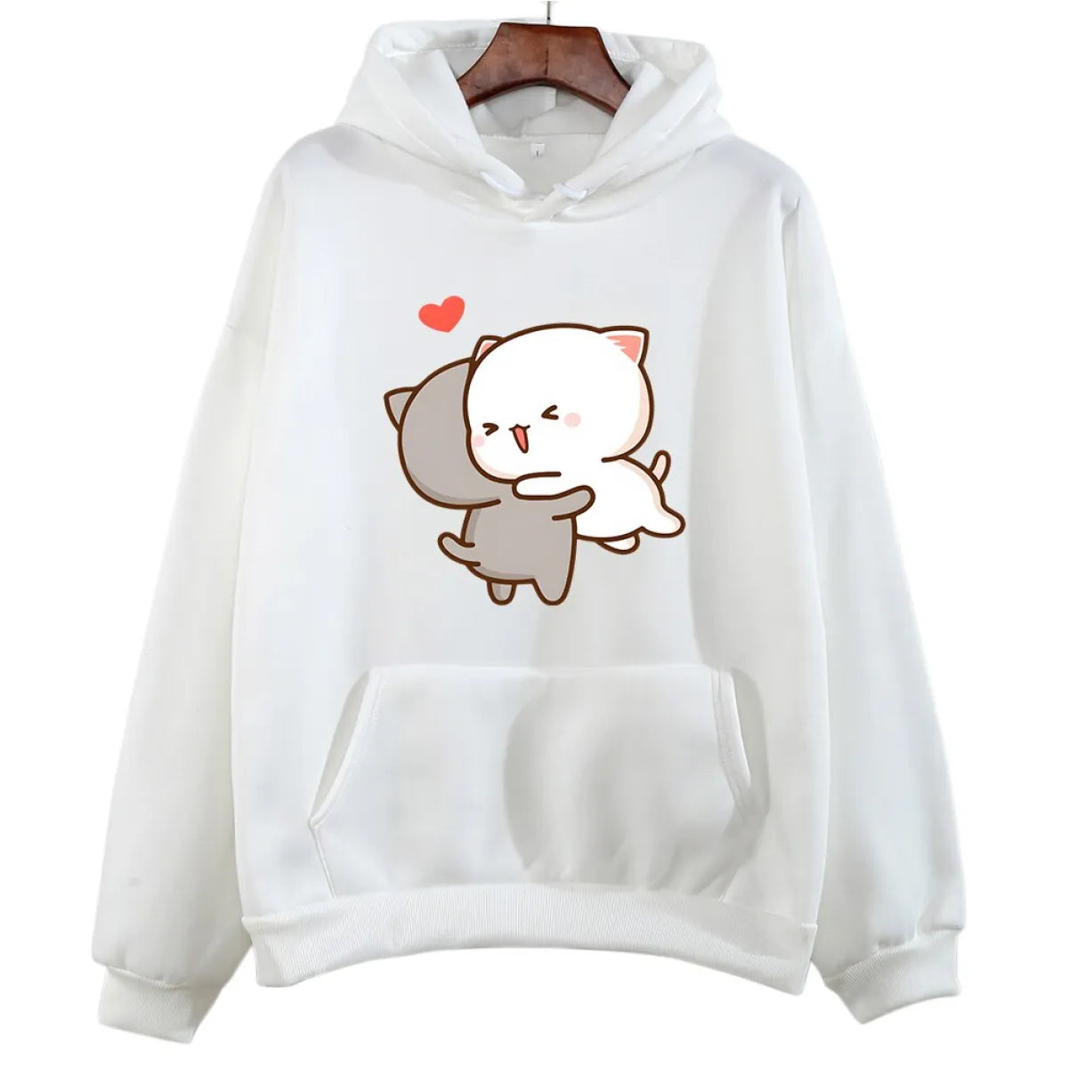 Peach & Goma Mochi Cat Love Hoodie - Women’s Clothing & Accessories - 8