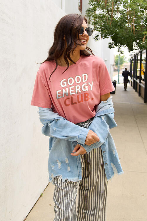 GOOD ENERGY CLUB Short Sleeve T-Shirt - T-Shirts - Shirts & Tops - 1 - 2024