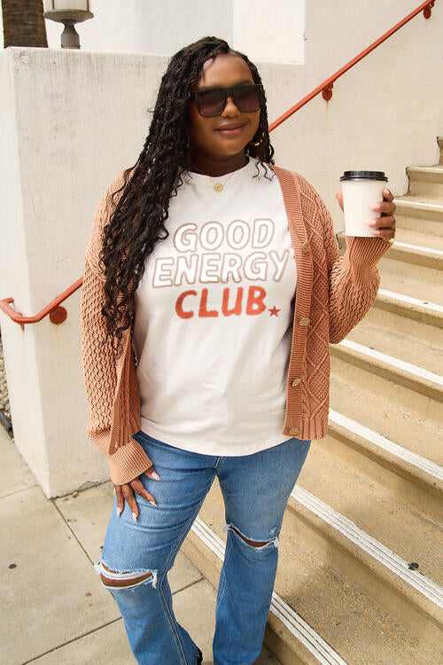 GOOD ENERGY CLUB Short Sleeve T-Shirt - T-Shirts - Shirts & Tops - 12 - 2024