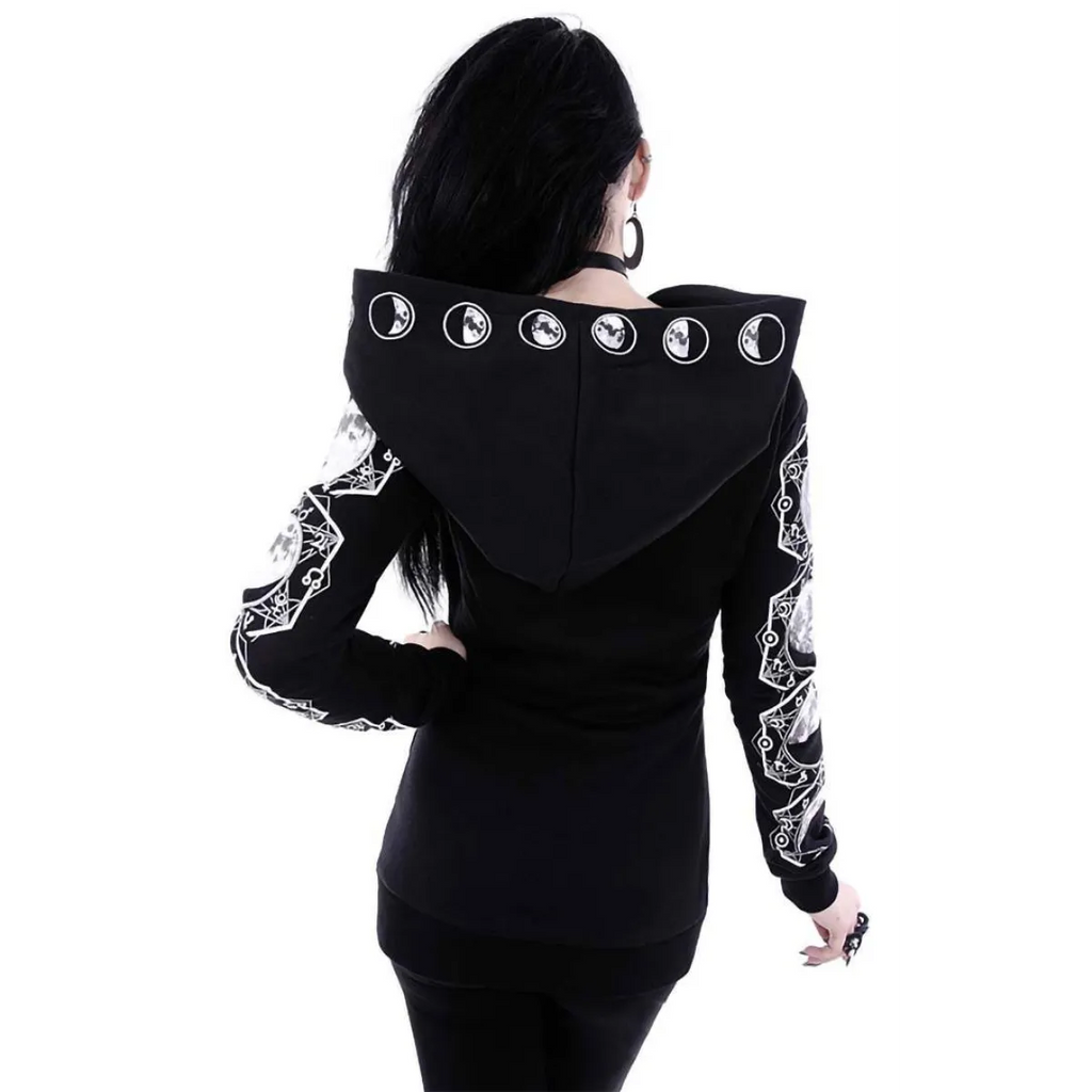 Goth Lunar Hoodie - Women’s Clothing & Accessories - 10