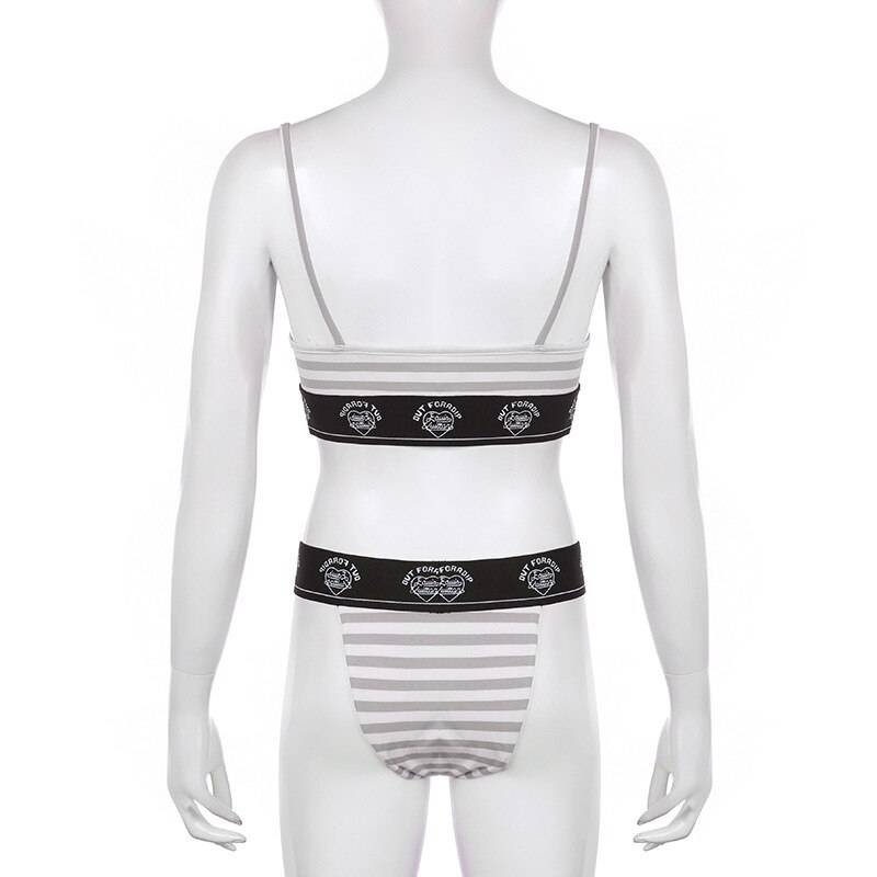 Gothic Striped Brief Set - Women’s Clothing & Accessories - Underwear & Socks - 7 - 2024