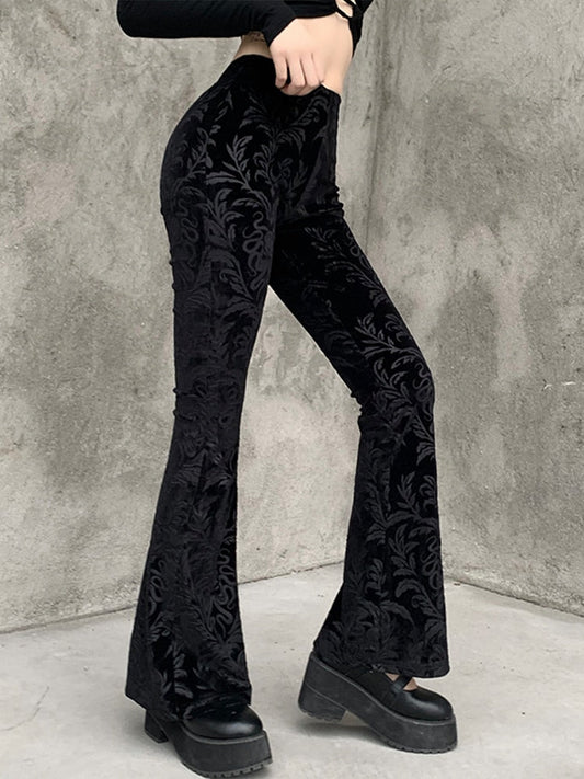 Gothic Chic Flared Pants - Bottoms - Pants - 2 - 2024