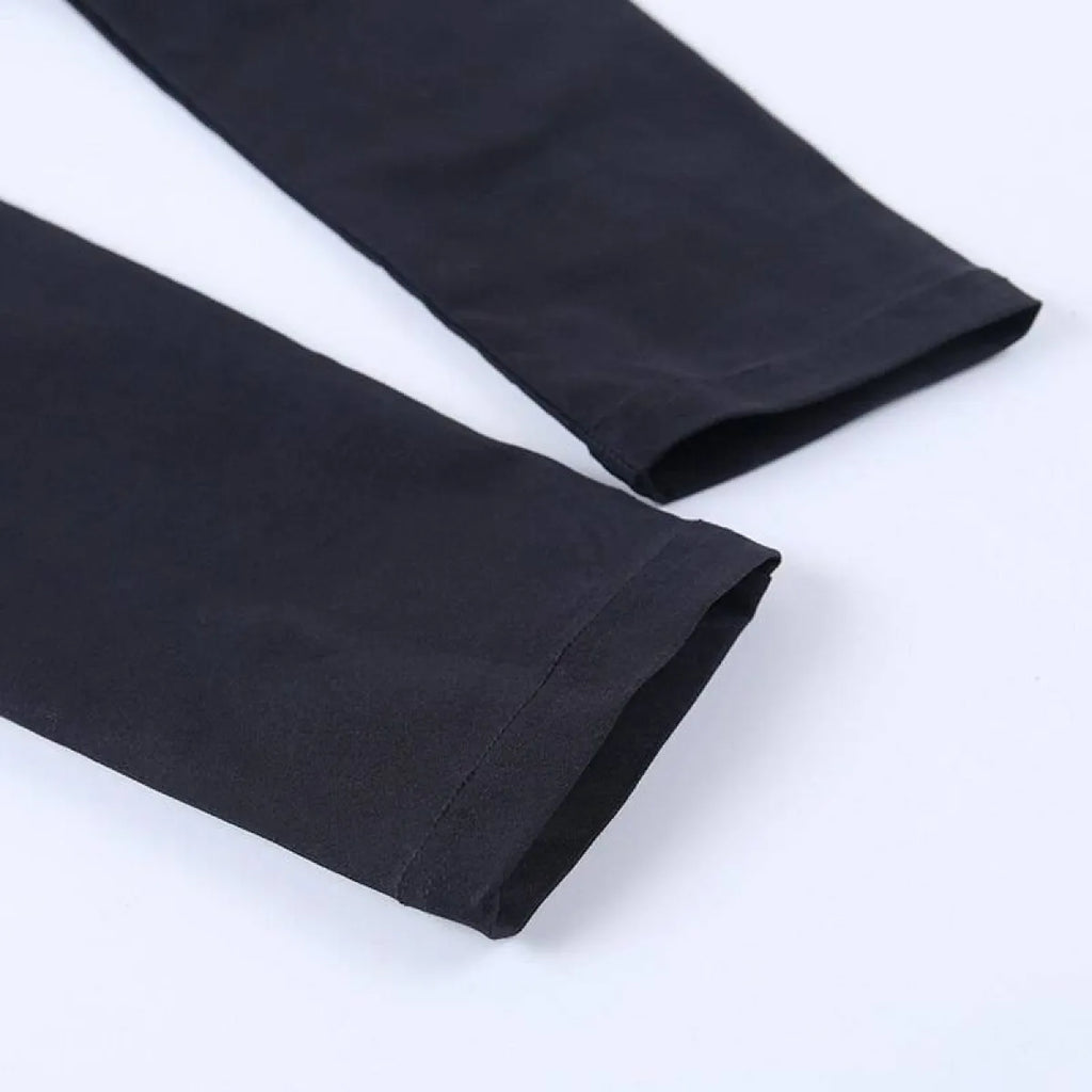 Gothic Crescent Moon Cutout Pants - Bottoms - 15