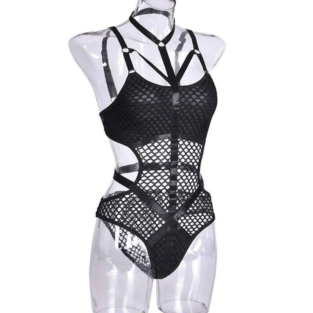Gothic Fishnet Bodysuits - Women’s Clothing & Accessories - 16