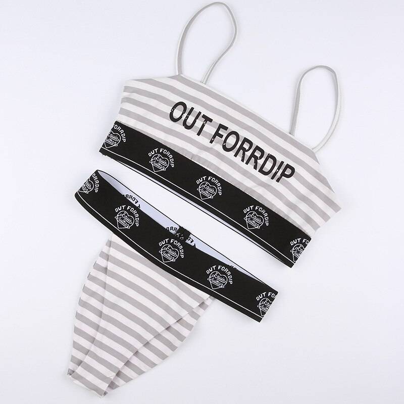 Gothic Striped Brief Set - Women’s Clothing & Accessories - Underwear & Socks - 9 - 2024