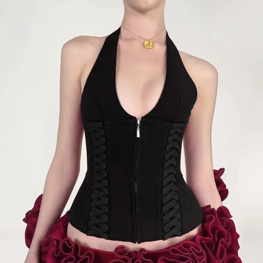 Gothic Halter Corset Top - Tops & Tees - Tops - 6