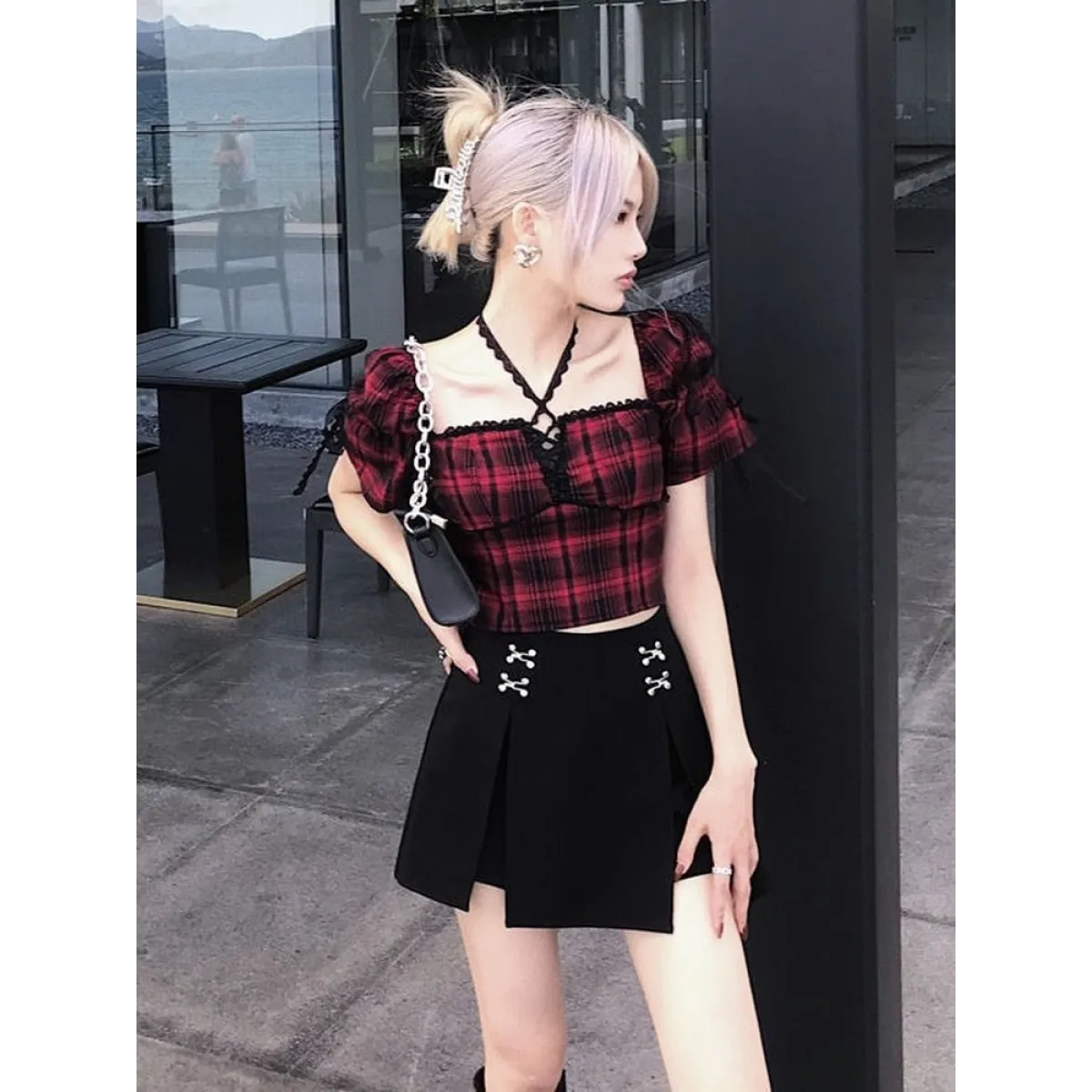 Gothic Harajuku Crop T-shirts - T-Shirts - 1