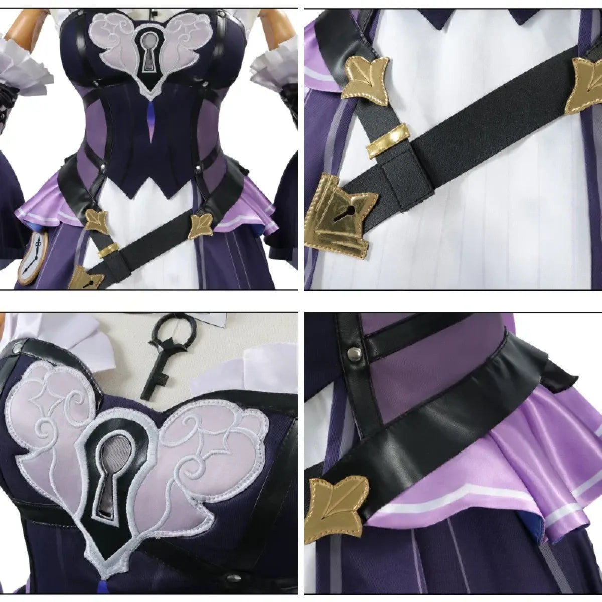 Gothic Herta Cosplay Dress – Fantasy Witch Lolita Costume Set - All Dresses - Sets - 5