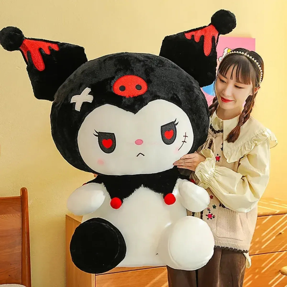 Gothic Kuromi Jumbo Plush Toy - Sanrio - Plushie - 1