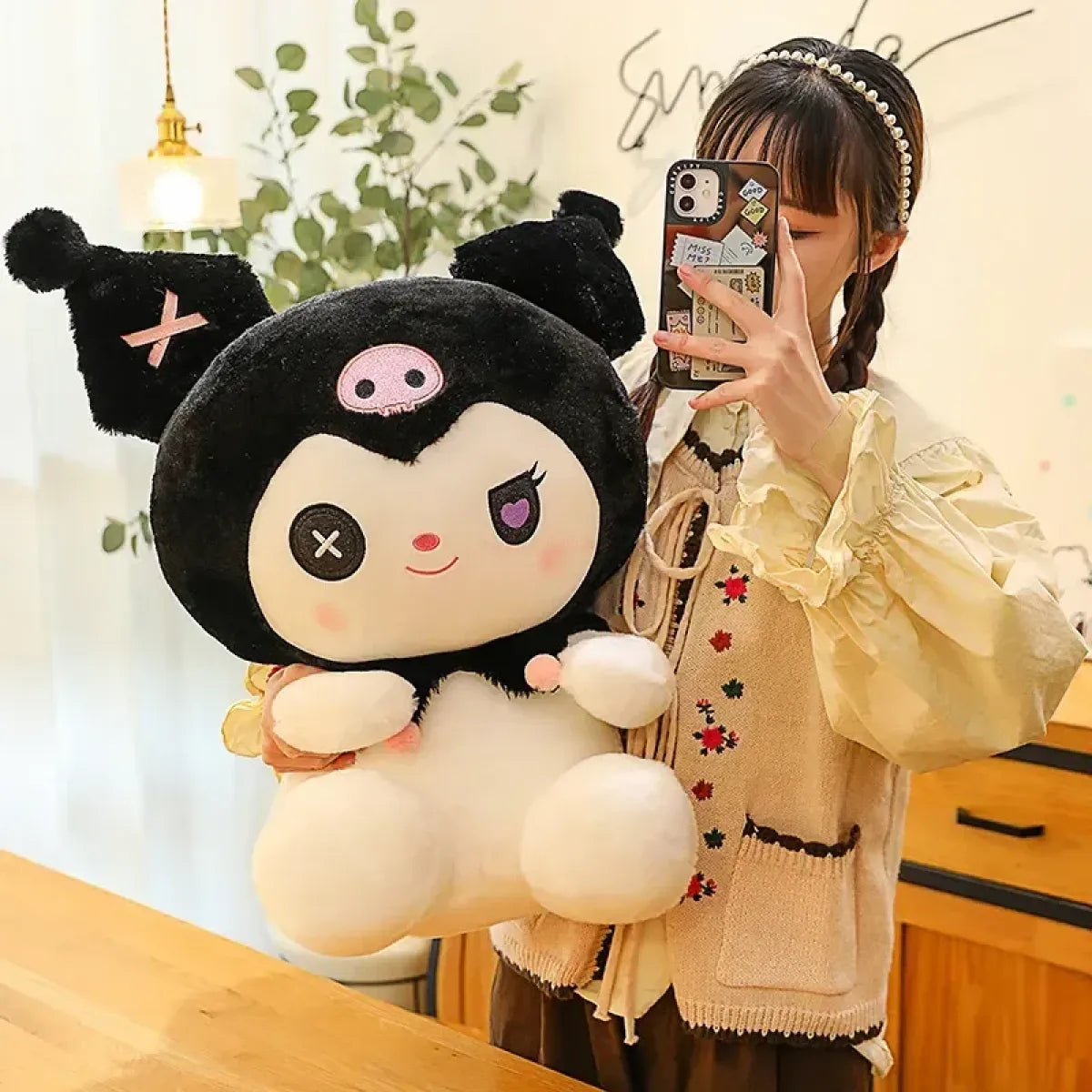 Gothic Kuromi Jumbo Plush Toy - Sanrio - Plushie - 4