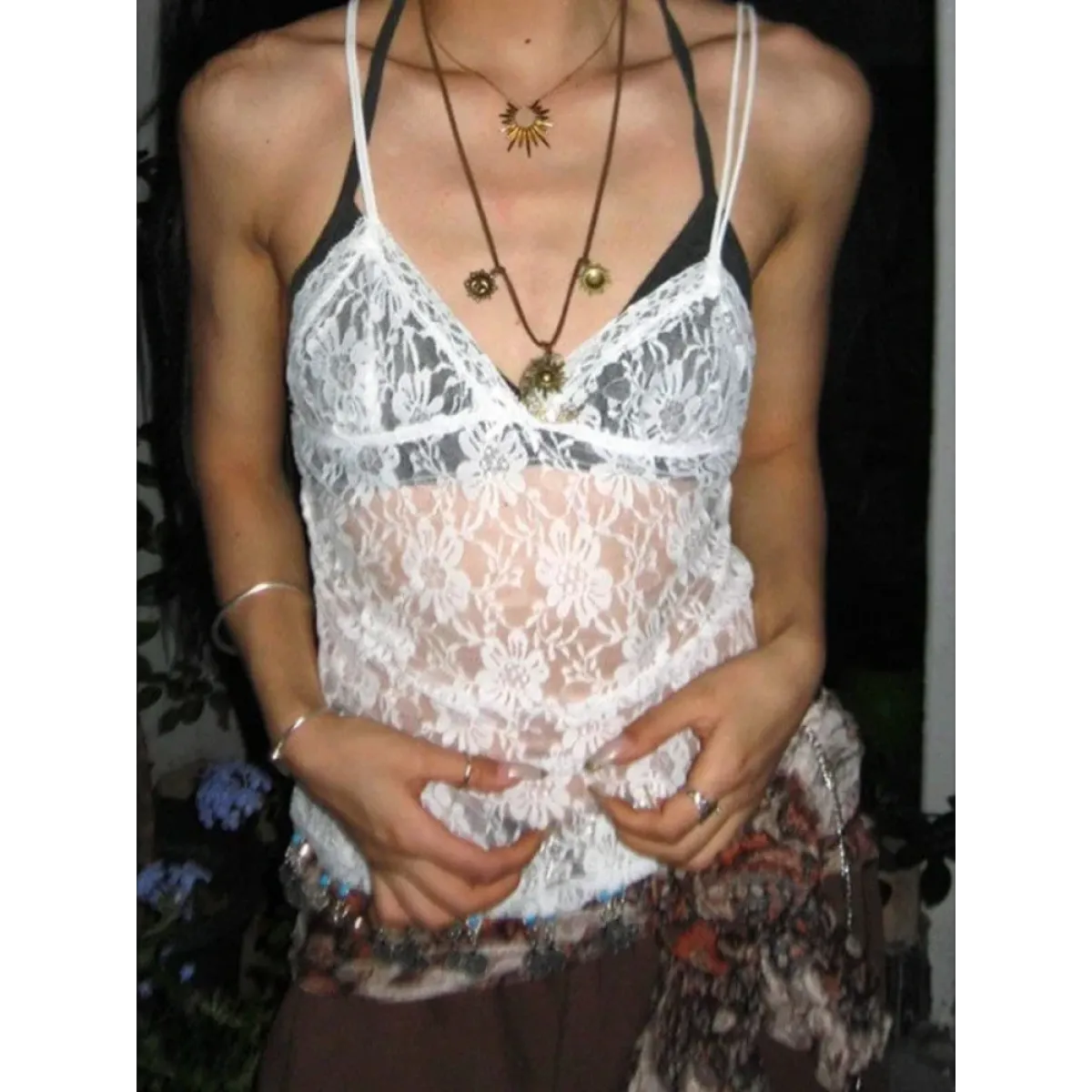 Gothic Lace Corset Tank Top - Tops - Tops - 4