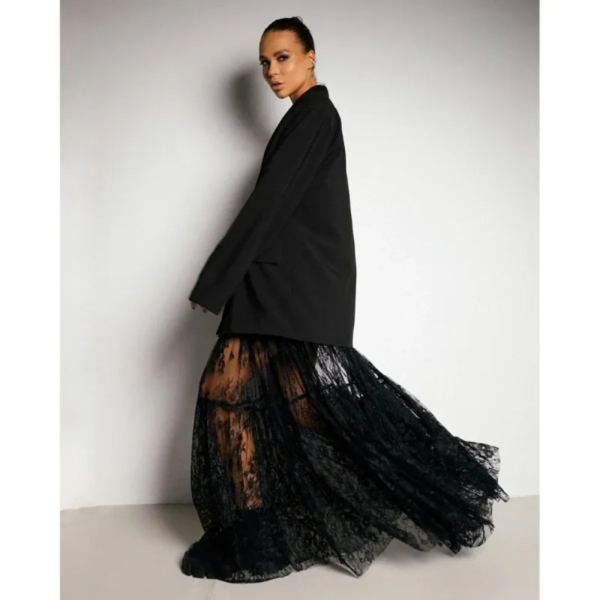 Gothic Lace Maxi Skirt - Bottoms - Skirts - 3