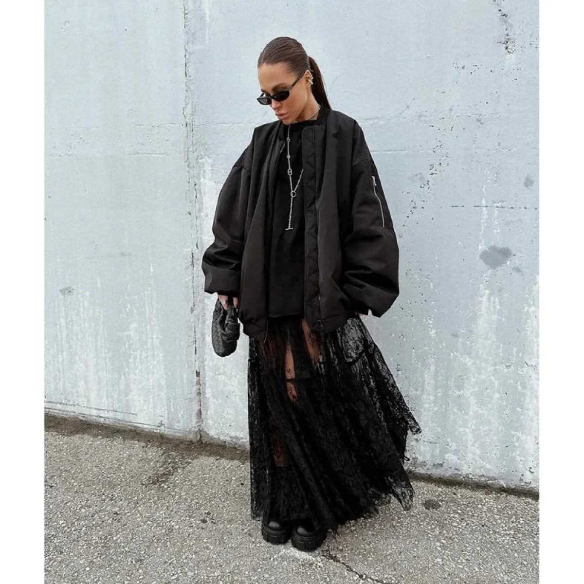 Gothic Lace Maxi Skirt - Bottoms - Skirts - 4