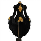 Gothic Lace Renaissance Dress – Vintage Medieval Cosplay - All Dresses - Long - Cosplay - 6