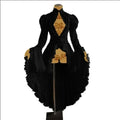Gothic Lace Renaissance Dress – Vintage Medieval Cosplay - All Dresses - Long - Cosplay - 8