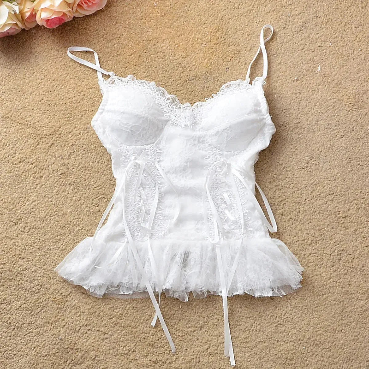 Gothic Lace Ruffle Skirt - Bottoms - Skirts - 12