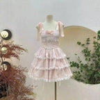 Fairy Ruffle Bow High-Low Gothic Lolita JSK Dress - All Dresses - Lolita Dress - 6