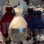 Fairy Ruffle Bow High-Low Gothic Lolita JSK Dress - All Dresses - Lolita Dress - 3