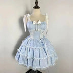Fairy Ruffle Bow High-Low Gothic Lolita JSK Dress - All Dresses - Lolita Dress - 10