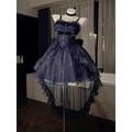 Fairy Ruffle Bow High-Low Gothic Lolita JSK Dress - All Dresses - Lolita Dress - 7