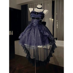Fairy Ruffle Bow High-Low Gothic Lolita JSK Dress - All Dresses - Lolita Dress - 7