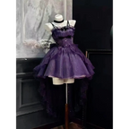 Fairy Ruffle Bow High-Low Gothic Lolita JSK Dress - All Dresses - Lolita Dress - 12