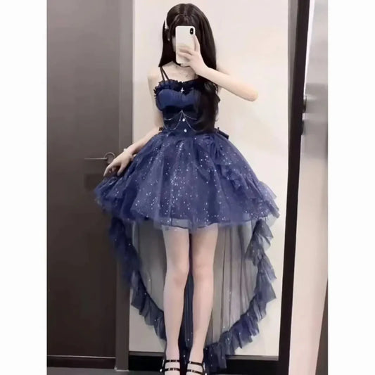 Ruffled Bow Gothic Lolita Princess JSK Dress - All Dresses - Lolita Dress - 1