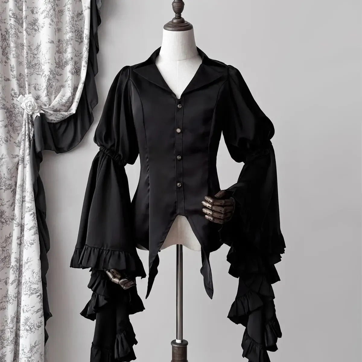 Gothic Lolita Flare Sleeve Victorian Blouse - Women’s Clothing & Accessories - Blouse - 6