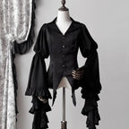 Gothic Lolita Flare Sleeve Victorian Blouse - Women’s Clothing & Accessories - Blouse - 1