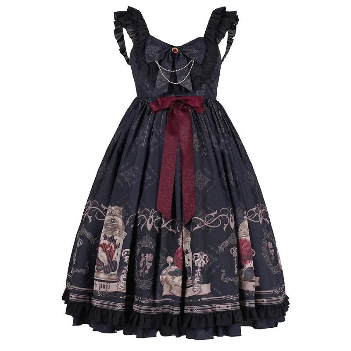 Gothic Lolita Print Dress - All Dresses - Dress - 12