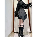 Gothic Lolita Ruffle Asymmetrical Blouse - Women’s Clothing & Accessories - Blouse - 3