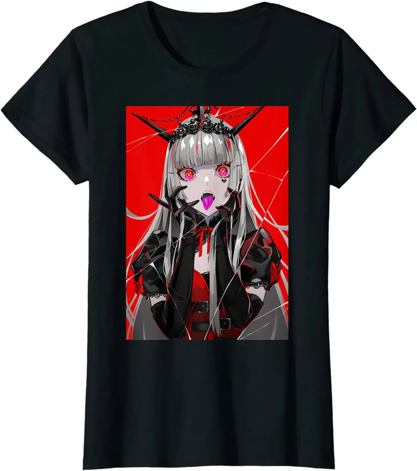 Gothic Lolita Vampire Tee - Black / XL / No | CHINA - T-Shirts - Shirts & Tops - 3 - 2024