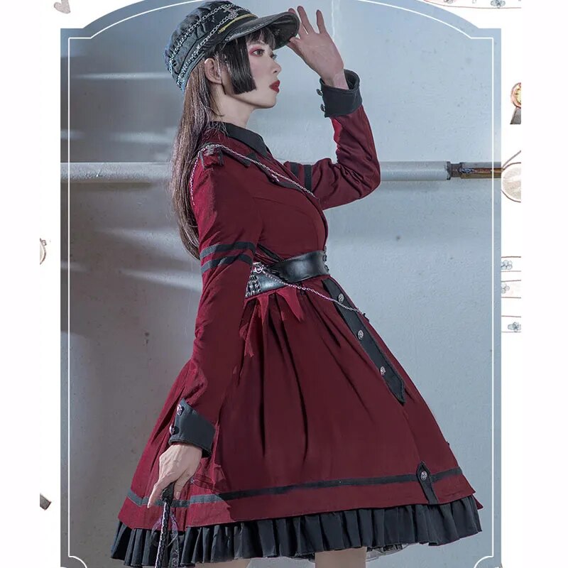 The Last Battle ~ Gothic Long Sleeve Lolita Dress - All Dresses - Clothing - 3 - 2024