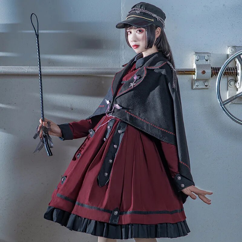 The Last Battle ~ Gothic Long Sleeve Lolita Dress - All Dresses - Clothing - 5 - 2024