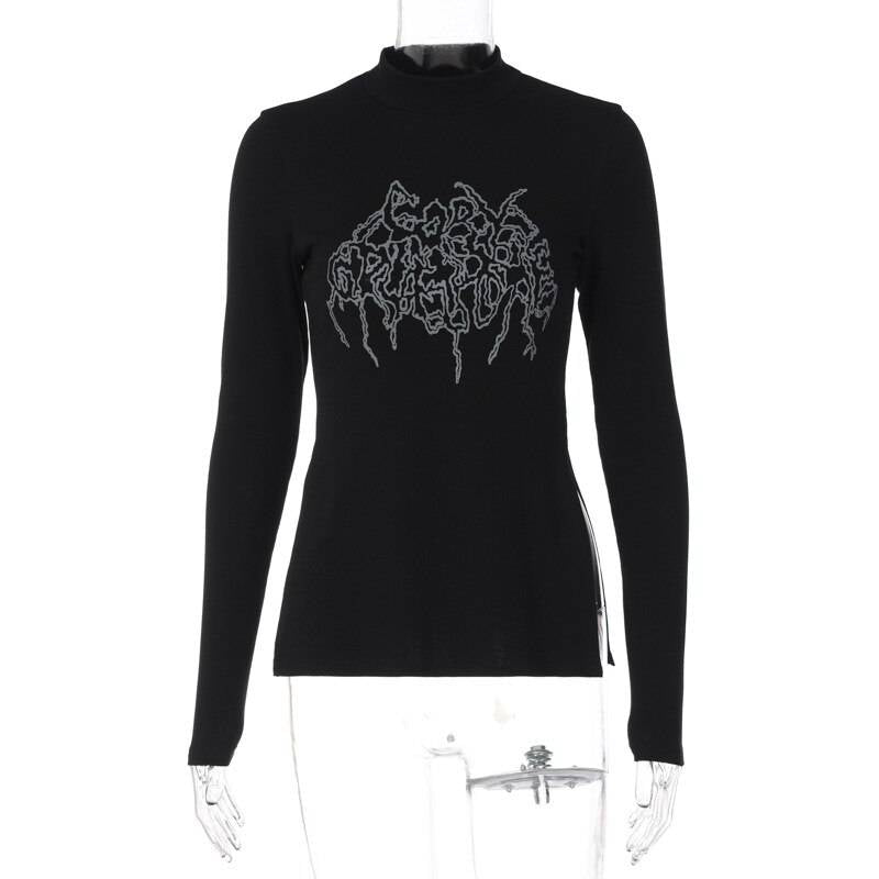 Gothic Long Sleeve Top - T-Shirts - T-Shirts - 8 - 2024