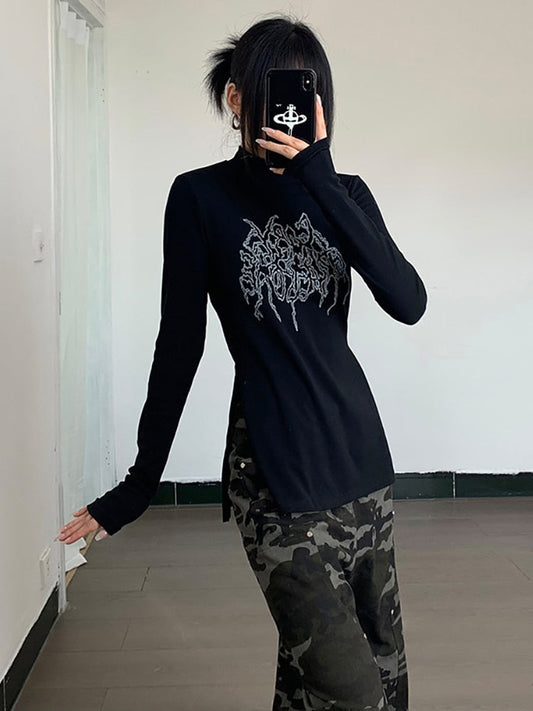 Gothic Long Sleeve Top - Black / S - T-Shirts - T-Shirts - 15 - 2024