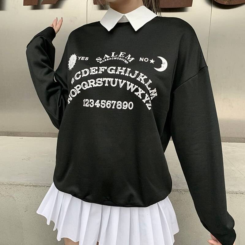 Gothic Ouija Board Sweater - Sweaters - Shirts & Tops - 11 - 2024