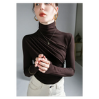 Gothic Pleated Turtleneck Top - Tops & Tees - Tops - 7