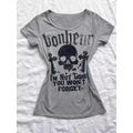 Gothic Punk Skull Print Tee – Y2K Vintage Slim Fit Top - T-Shirts - Short - Round - T-Shirts - 8