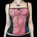 Gothic Spider Lace Cami Top - Tops & Tees - Tops - 16