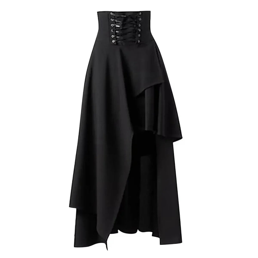 Gothic Steampunk Bustle Skirt – Victorian Corset Punk Style - Bottoms - Skirts - 9