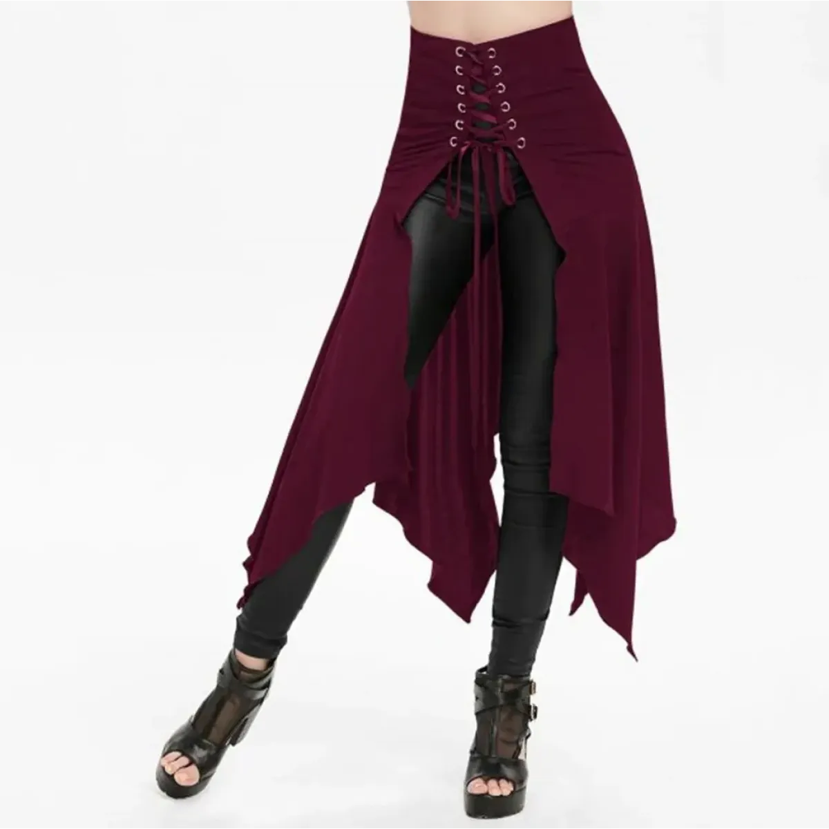 Gothic Steampunk Bustle Skirt – Victorian Corset Punk Style - Best Sellers - Skirts - 16